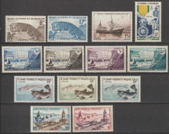 SPM - 1952/1957 - ANNEES COMPLETES YVERT N°345/357 ** MNH - COTE = 70.5 EUR. - Komplette Jahrgänge