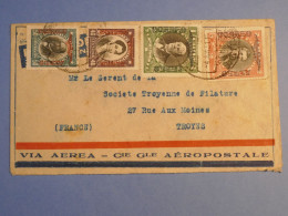 DK 14 CHILE    BELLE LETTRE  1931  VIA AERA SANTIAGO A TROYES FRANCE    +AFF. INTERESSANT+++ + - Chili