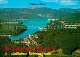 73164935 Schluchsee Fliegeraufnahme Mit Feldberg Und Seebrugg Aeule - Schluchsee