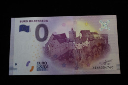 BILLLET 0 EURO 2017 BURG MILDENSTEIN - Essais Privés / Non-officiels