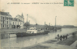 SAINT NAZAIRE - Le Remorqueur "Athlète" Dans Les écluses De La Nouvelle Entrée Du Port. - Remorqueurs