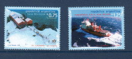 Argentina, Argentine, **, Yv 1953 H, J, Mi 2327, 2328, SG 2507, 2508, Station Melchior, Brise Glace "Almirante Irizar" - Nuevos