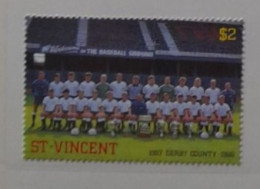 VINCENT GRENADINES 1987 DERBY COUNTY MNH**   FOOTBALL FUSSBALL SOCCER CALCIO FOOT FUTBOL VOETBAL FUTEBOL - Neufs