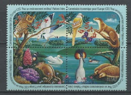 N.U. GENEVE 1991 N° 202/205 ** Neufs MNH  Superbes C 10 € Faune Oiseaux Birds Coucou Mouette Cygne Animaux Chat - Unused Stamps