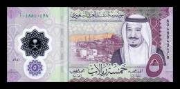 Arabia Saudí 5 Riyals 2020 Pick 43 Polymer Sc Unc - Saudi Arabia