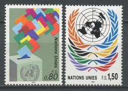 N.U. GENEVE 1991 N° 208/209 ** Neufs MNH  Superbes C 3.10 € Urne Bulletins De Vote Emblème De L'O.N.U. Palmes - Unused Stamps