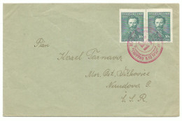 Sudetenland Brief TROPPAU (Opava) Befreiungsstempel Tschechische Marken 1938 - Sudetenland