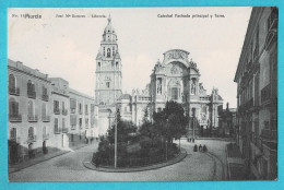 * Murcia (España - Spain) * (José M Romero - Libreria, Nr 11) Catedral Fachada Principal Y Torre, Cathédrale, Old - Murcia