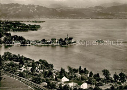 73164052 Wasserburg Bodensee Fliegeraufnahme Kirche Schiff Wasserburg - Wasserburg A. Bodensee