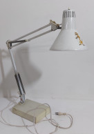 61194 Lampada Da Tavolo Vintage Anni 70 - Targetti Twist T1 - Bianco - Luminarie E Lampadari