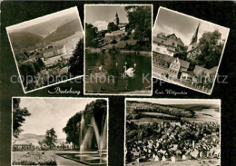 73163914 Berleburg Bad Kurklinik Panorama Fontaenen Kirche Berleburg Bad - Bad Berleburg