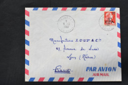 Réunion - CFA  Moissonneuse N° 337A Sur Lettre De Saint Leu Du 8 Mars 1960 - Brieven En Documenten