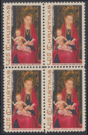 !a! USA Sc# 1336 MNH BLOCK - Christmas - Nuovi