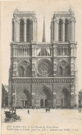 CPA PARIS - NOTRE DAME - LA FACADE ***VUE PEU COURANTE*** - Notre-Dame De Paris