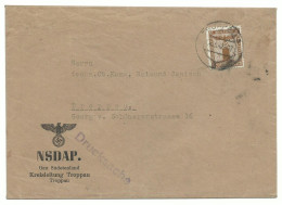 Sudetenland Orts-Dienst-Drucksache NSDAP Kreisleitung Troppau (Opava) 1942 - Région Des Sudètes