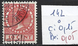 PAYS-BAS 142 Oblitéré Côte 0.15 € - Used Stamps