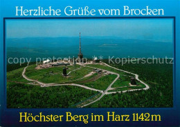 73163401 Harz Region Brocken Fliegeraufnahme Harz Region - Harzgerode