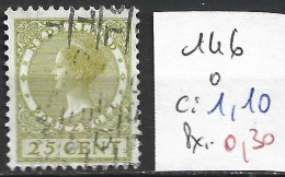 PAYS-BAS 146 Oblitéré Côte 1.10 € - Used Stamps