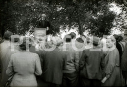 50s COMMUNIST PARTY SPEAKERS CORNER HYDE PARK LONDON ENGLAND UK 35mm AMATEUR DIAPOSITIVE SLIDE Not PHOTO No FOTO NB3935 - Dias