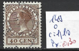 PAYS-BAS 149 Oblitéré Côte 1.10 € - Used Stamps