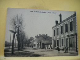 40 2469 CPA - 40 MORCENX - RUE DE LA GARE - ANIMATION - Morcenx