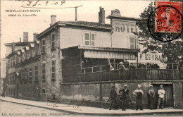 Neuville-sur-Saône Hotel Hôtel Du Lion D'Or Commerce Trade Rhône Cpa Voyagée En 1908 En B.Etat - Neuville Sur Saone