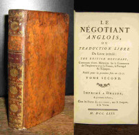 KING Charles - LE NEGOTIANT ANGLOIS (NEGOCIANT ANGLAIS) - TOME SECOND - 1701-1800
