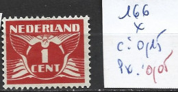 PAYS-BAS 166 * Côte 0.15 € - Unused Stamps