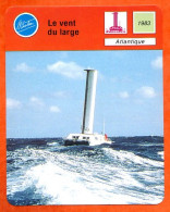 Le Vent Du Large Atlantique Bateau Fiche Illustrée Cousteau  N° 2103 - Bateaux