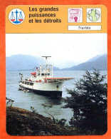 Les Grandes Puissances Et Les Détroits Calypso Détroit Magellan Traités Fiche Illustrée Cousteau  N° 1970 - Bateaux