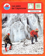 Les Joies De L'alpinisme Antarctique Fiche Illustrée Cousteau  N° 2110 - Sport