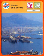 Naples Et Le Vésuve Italie Bateaux Fiche Illustrée Cousteau  N° 2761 - Schiffe