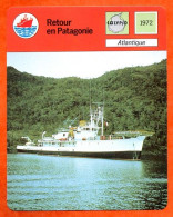 Retour En Patagonie Atlantique Bateau Calypso Fiche Illustrée Cousteau  N° 14 - Boats