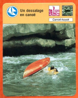 Un Dessalage En Canoé Canoé Kayak  Sport Fiche Illustrée Cousteau  N° 1363 - Sport