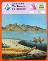 La Terre De Van Diemen Ou Tasmanie  Explorations Et Découvertes Fiche Illustrée Cousteau  N° 1538 - Barcos
