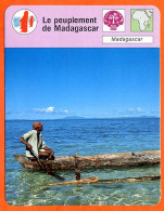 Le Peuplement De Madagascar Fiche Illustrée Cousteau  N° 2849 - Géographie