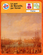 Le Port De Marseille Par Vernet France Fiche Illustrée Cousteau N° 05B11 - Géographie