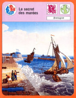 Le Secret Des Marées Bretagne Bateaux Fiche Illustrée Cousteau N° 3455 - Bateaux