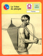 Le Triton De Plongée Fiche Illustrée Cousteau  N° 3034 - Sport