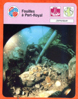 Fouilles à Port Royal Plongée Trésor Fiche Illustrée Cousteau N° 3049 - Bateaux