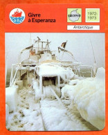 Givre à Esperanza  Antarctique  Calypso Bateau Fiche Illustrée Cousteau  N° 318 - Bateaux