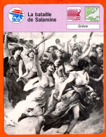 La Bataille De Salamine Grèce Fiche Illustrée Cousteau  N° 3458 - Barcos
