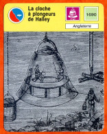 La Cloche à Plongeurs De Halley  Angleterre Sport Plongée Fiche Illustrée Cousteau  N° 59 - Sport