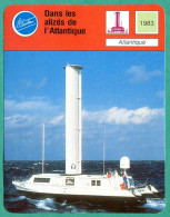 Dans Les Alizés De L'Atlantique  Bateau Fiche Illustrée Cousteau N° 814 - Boats