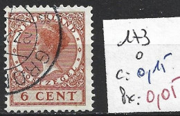 PAYS-BAS 173 Oblitéré Côte 0.15 € - Used Stamps