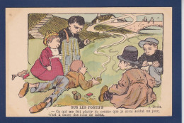 CPA Tabac Enfants Par J. DUCH Allumettes Non Circulée - Humorous Cards