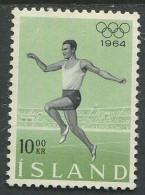 Iceland:Island:Unused Stamp Tokyo Olympic Games 1964, Jumping, MNH - Estate 1964: Tokio