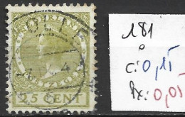 PAYS-BAS 181 Oblitéré Côte 0.15 € - Used Stamps