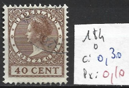 PAYS-BAS 184 Oblitéré Côte 0.30 € - Used Stamps