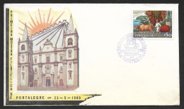 Portugal Cachet Commemoratif Expo Philatelique Portalegre 1969 Philatelic Expo Event Postmark - Postembleem & Poststempel